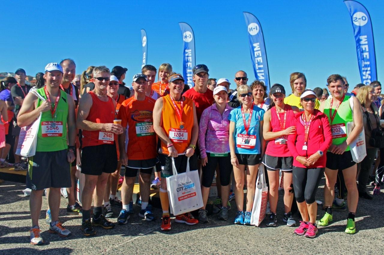 A Small Group of Orange Runners Club Members