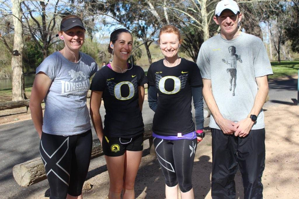 SUPER TEAM: The team of Nicole Williamson, Liz Simpson, Carrie Williamson and Williamson finished on the podium for the team marathon at the Carcoar Cup on the weekend.