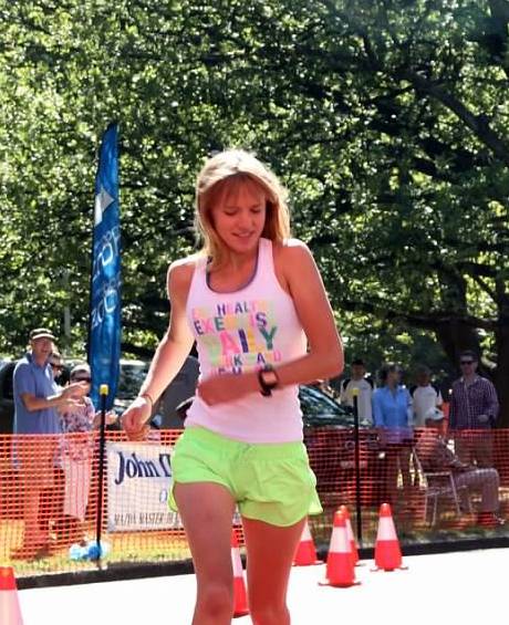 FAST FEET: Kinisha Roweth was Sunday's overall winner at Gosling Creek and fastest over the 2.5km course.