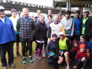 ON THE RUN: A group of the brave Orange Runners who tackled the Mount Arthur Challenge at Wellington last Saturday